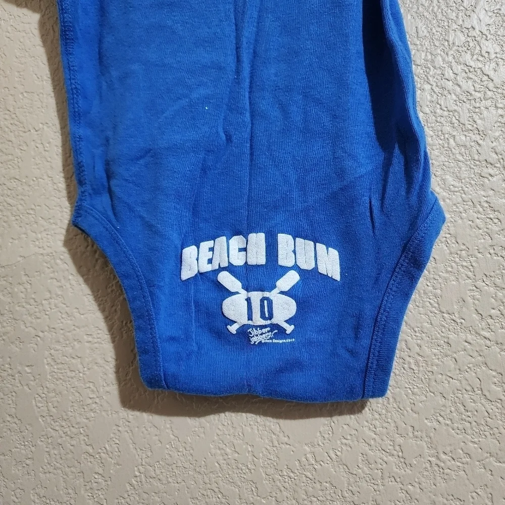 Blue Maui Hawaii beach bum onesie Size 12 months